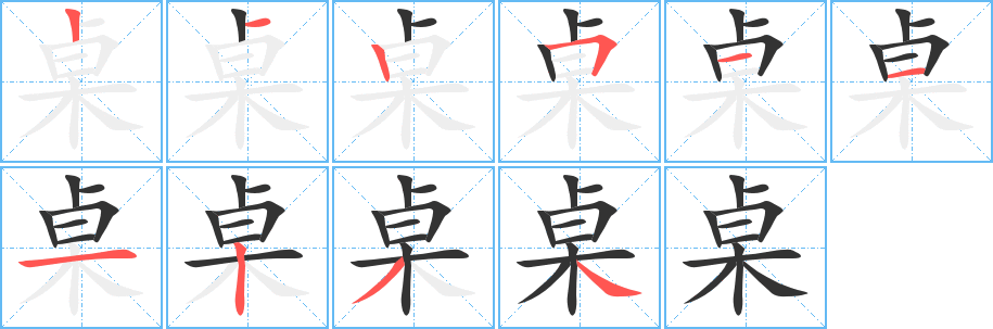 桌 桌