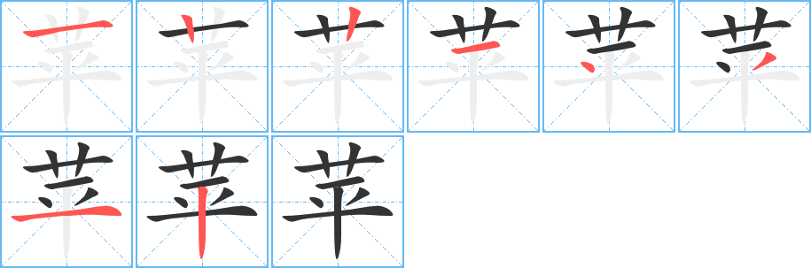 苹 苹